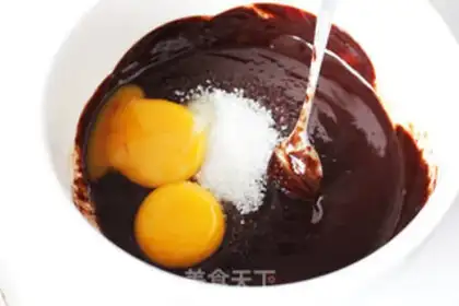 Make Black chocolate waffles step 2