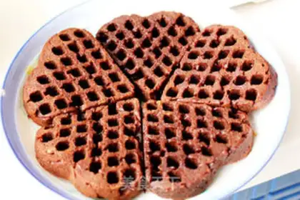 Make Black chocolate waffles step 9