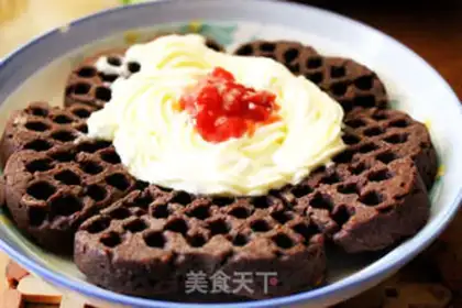 Make Black chocolate waffles step 10