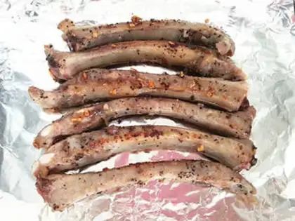 Make Black pepper garlic pork chops step 7