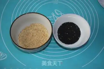 Make Black and white sesame cookies step 1