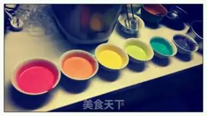 Make Rainbow cream cheesecake step 7