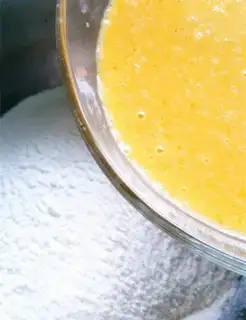 Make Coffee almond snowcake step 3