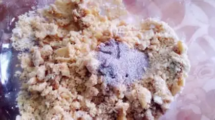 Make Coffee almond snowcake step 6
