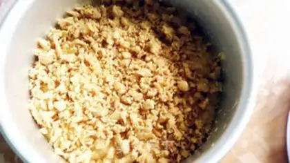 Make Coffee almond snowcake step 7