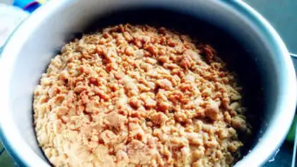 Make Coffee almond snowcake step 8