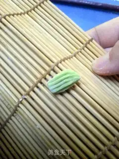 Make Colored vegetable butterflies step 11