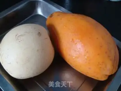 Make Pears and papayas step 0