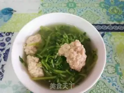 Make Bean seed meatball soup step 11