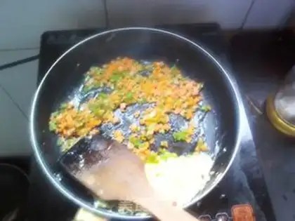 Make ♪ Flowers, eggs, rice ♪ step 3