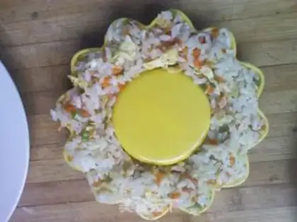 Make ♪ Flowers, eggs, rice ♪ step 5