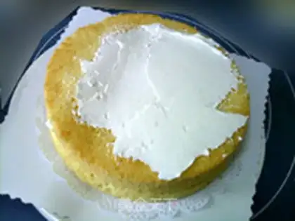 Make A flower cake step 4