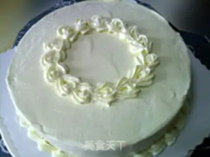 Make A flower cake step 7