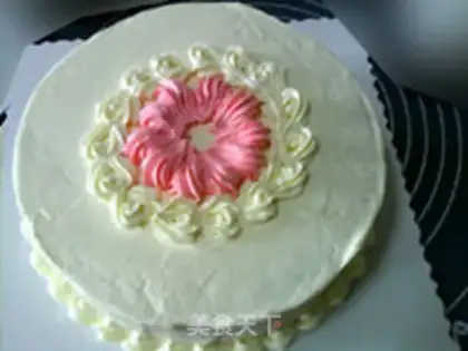 Make A flower cake step 8