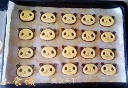 Make Super cute panda cookies step 7