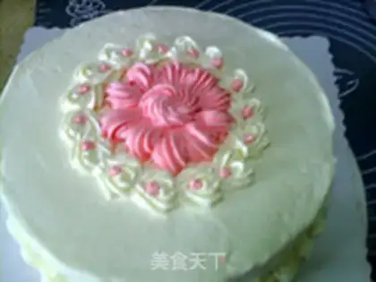 Make A flower cake step 10