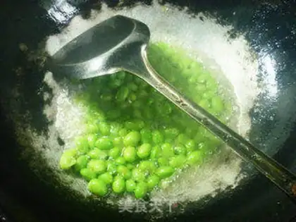 Make Cream peppers, fried beans step 6