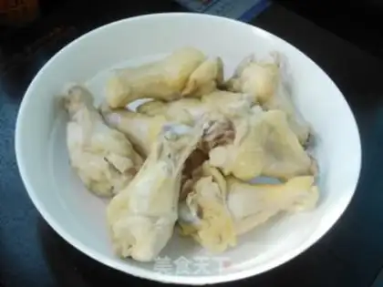 Make Garlic pretzel wings step 1