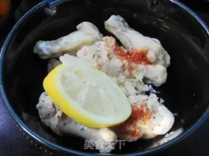 Make Garlic pretzel wings step 2