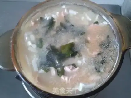 Make Soup with salmon step 4