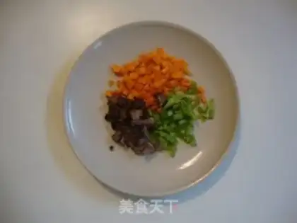 Make Beef carrot fried rice step 1