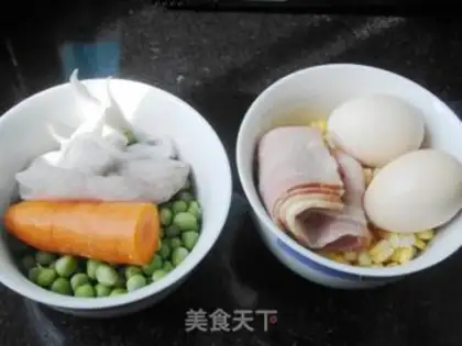 Make Peas fried eggs step 0
