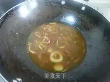 Make Curry and shrimp pasta step 4