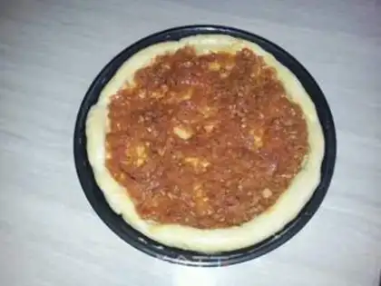 Make Skinny corn pepper pizza step 3