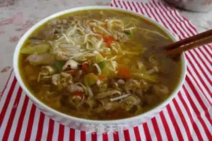 Make Sour soup, fat cow step 6