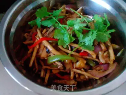 Make A dry pot of tea and mushrooms step 9