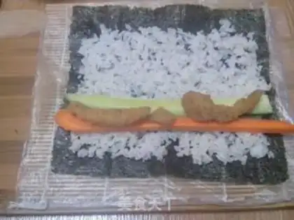 Make Soy sauce sushi step 1
