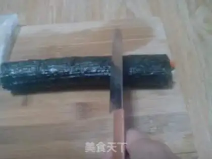 Make Soy sauce sushi step 2