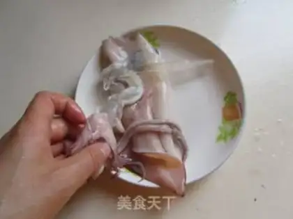 Make Spicy squid step 1