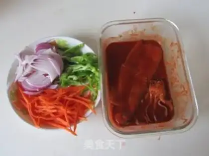 Make Spicy squid step 4
