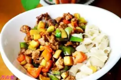 Make White meat for noodles step 12