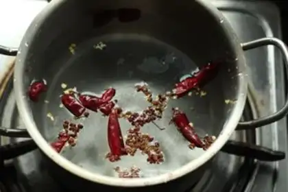 Make Spicy beans step 1