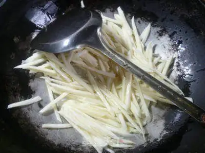 Make Gold needles and mushrooms step 5