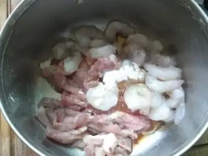 Make Porridge with fresh soup step 2