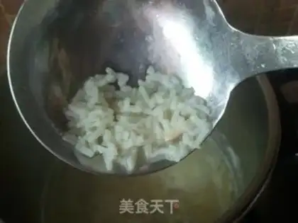 Make Porridge with fresh soup step 4