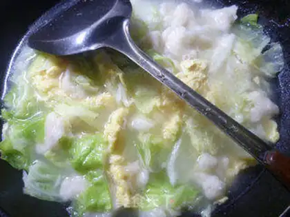 Make Round cabbage eggs step 11