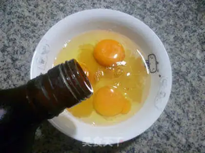 Make Egg and green noodles step 3