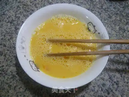 Make Egg and green noodles step 4