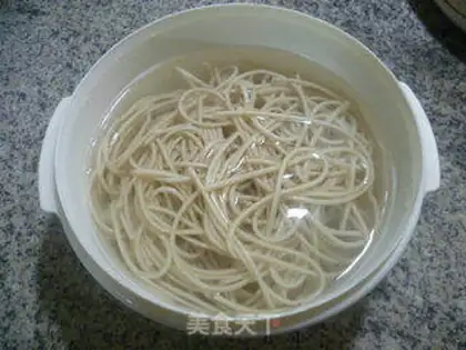 Make Egg and green noodles step 6
