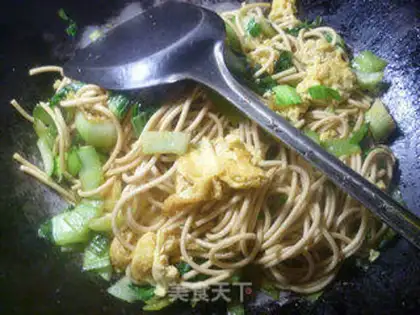 Make Egg and green noodles step 13
