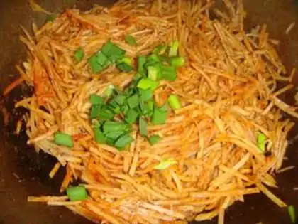 Make Spicy potatoes step 7