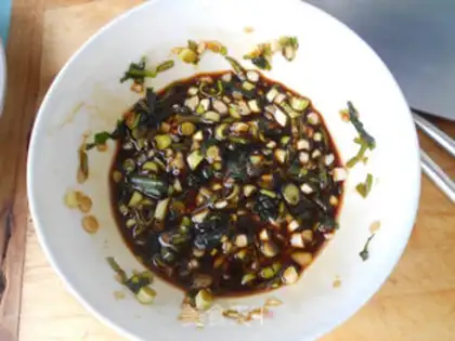 Make Boiled chrysanthemum step 8