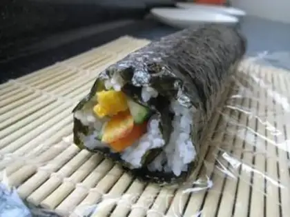 Make A field sushi roll step 18