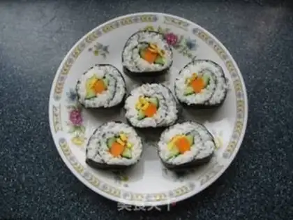 Make A field sushi roll step 21