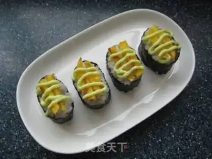 Make A field sushi roll step 22
