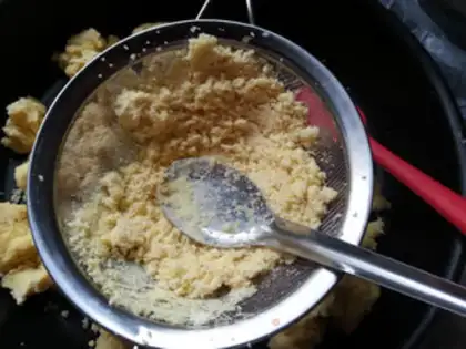 Make Pure green bean cake step 6